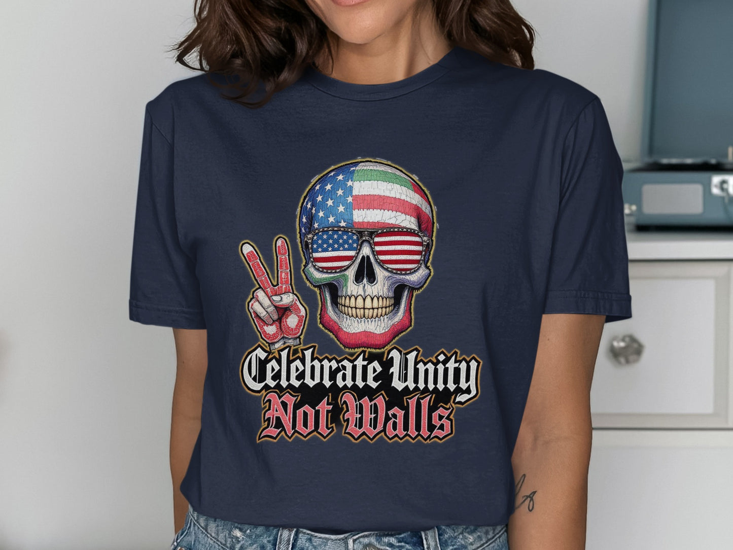 Celebrate Unity Not Walls Graphic Tee product type