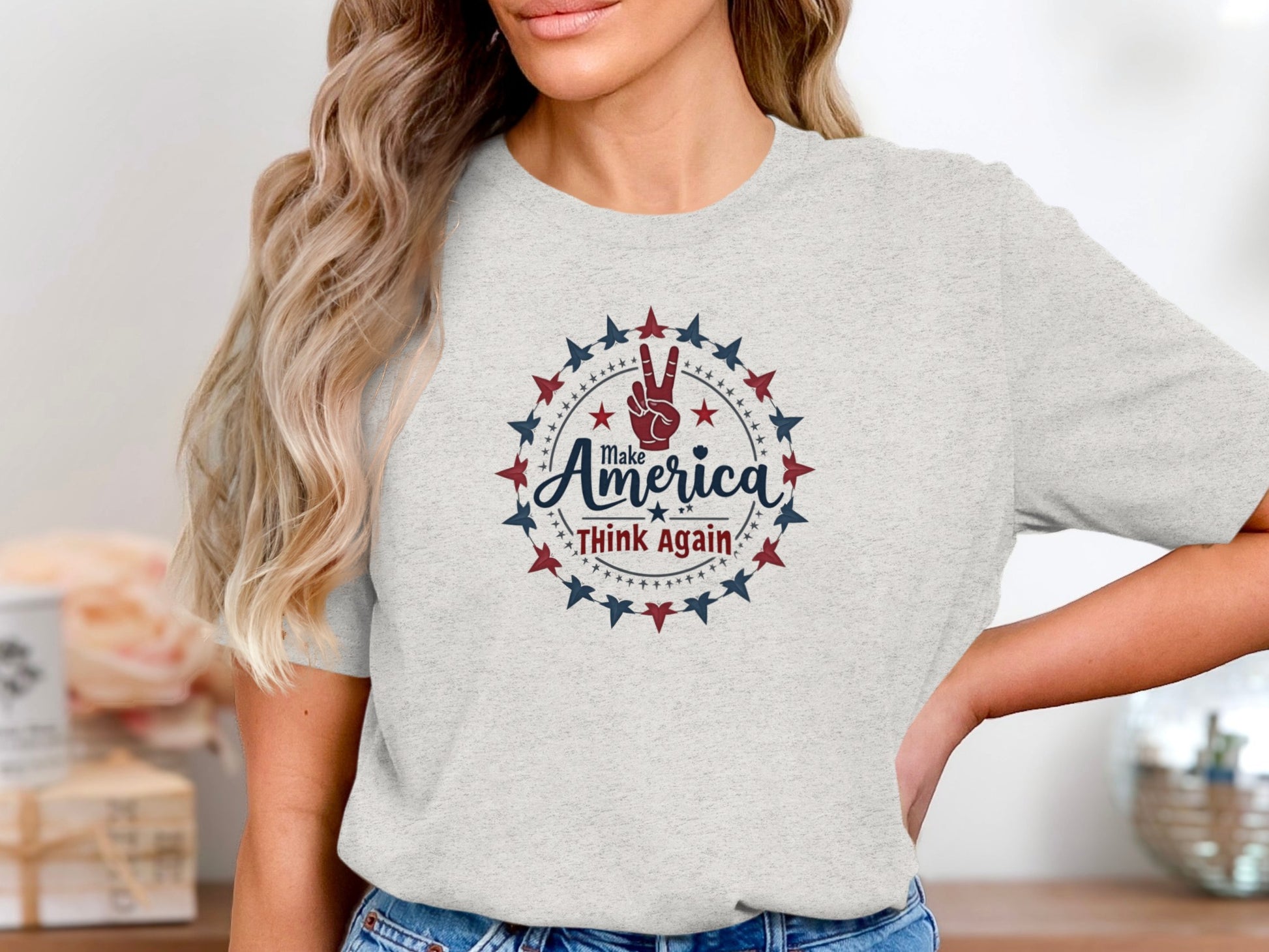 Make America Think Again Graphic T Shirt product type
