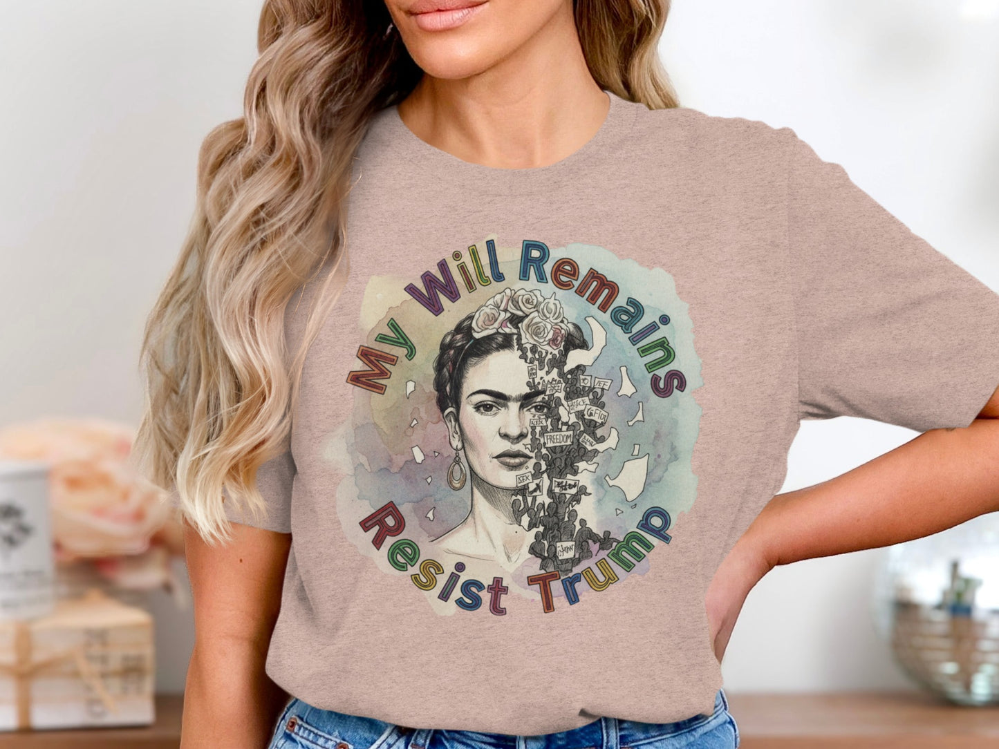 My Will Remains Resist Trump Graphic T-Shirt product