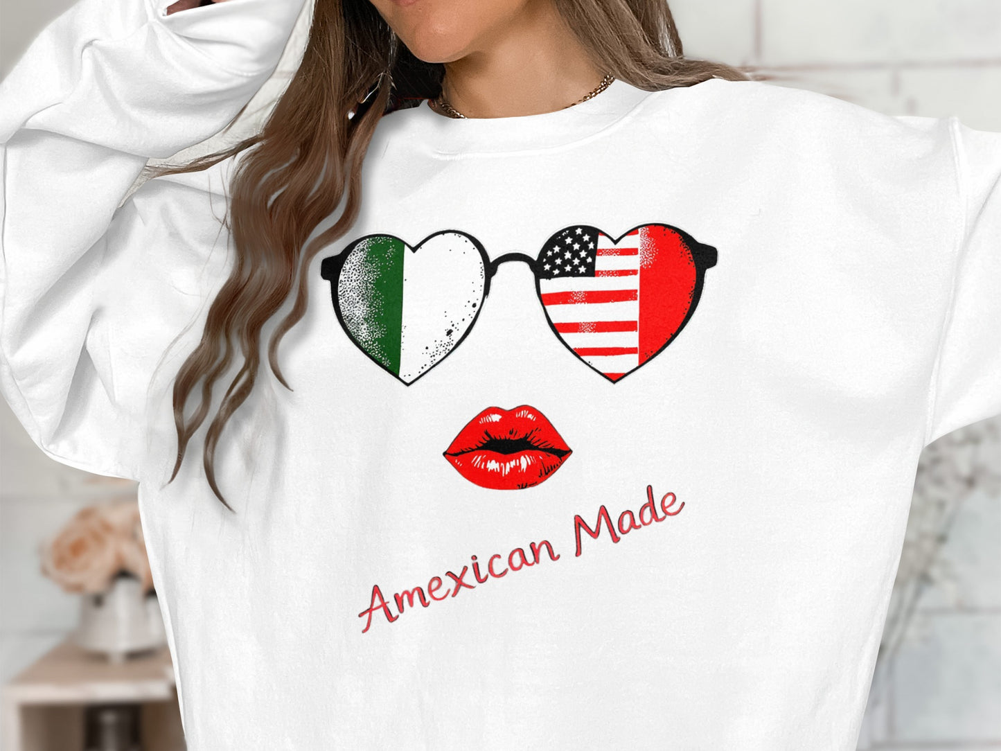 Amexican Made Graphic Sweatshirt Unique Apparel Product