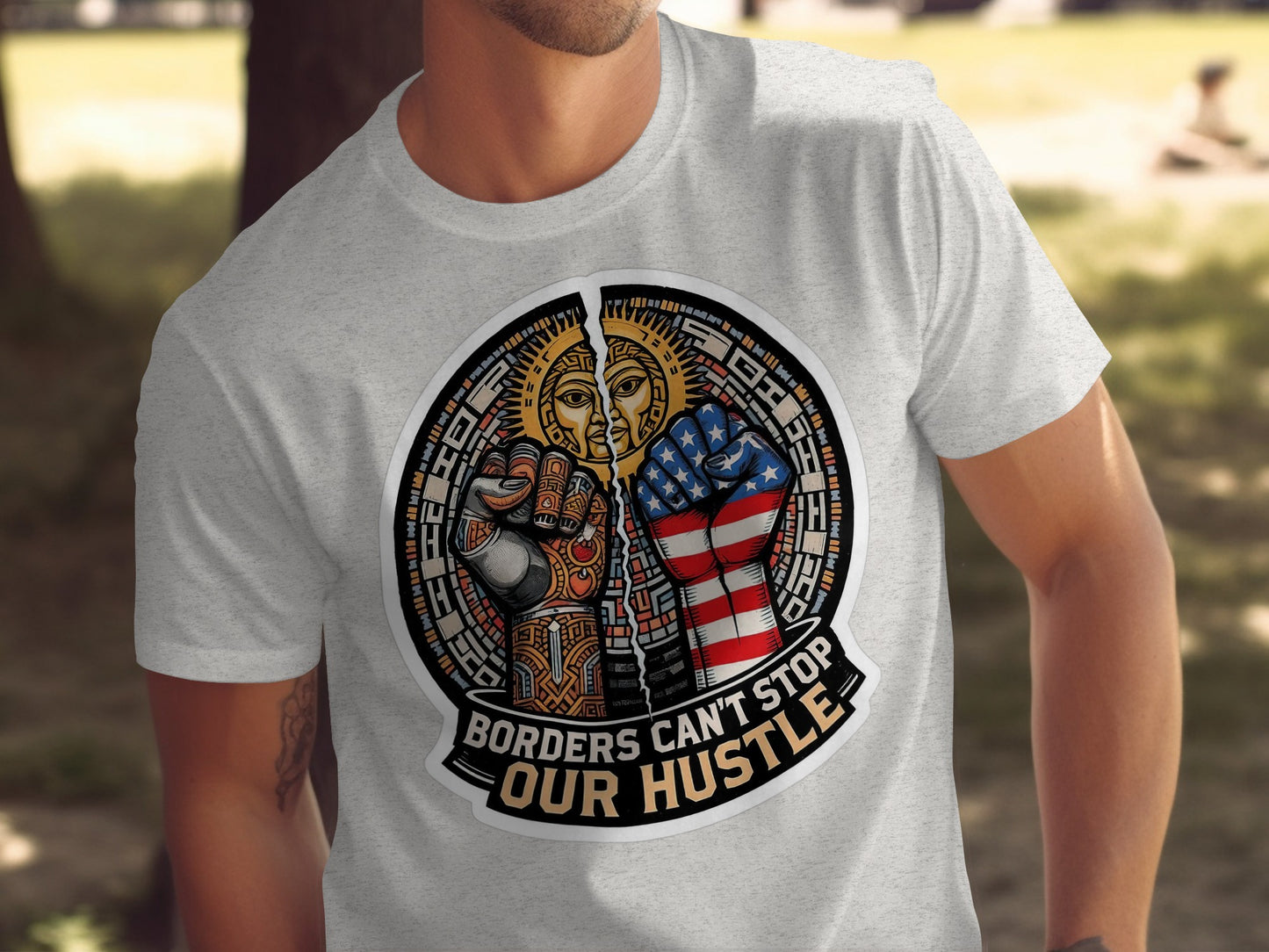 Borders Can't Stop Our Hustle T-shirt product