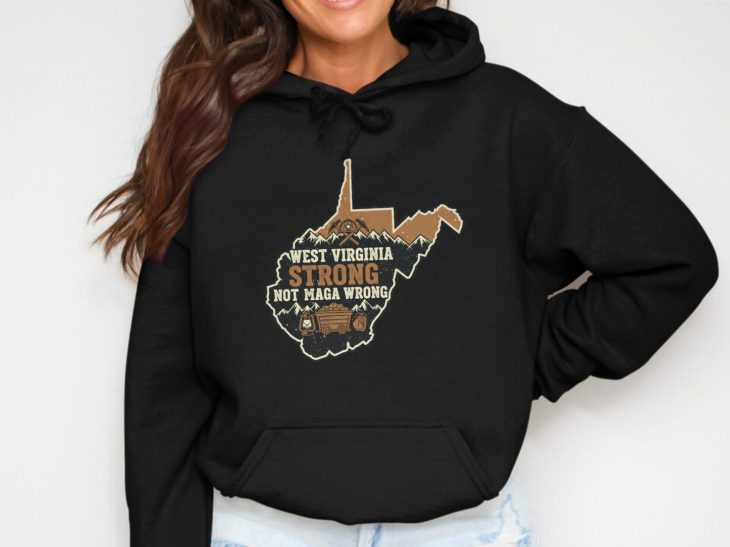 West Virginia Strong Not Maga Wrong Hoodie product