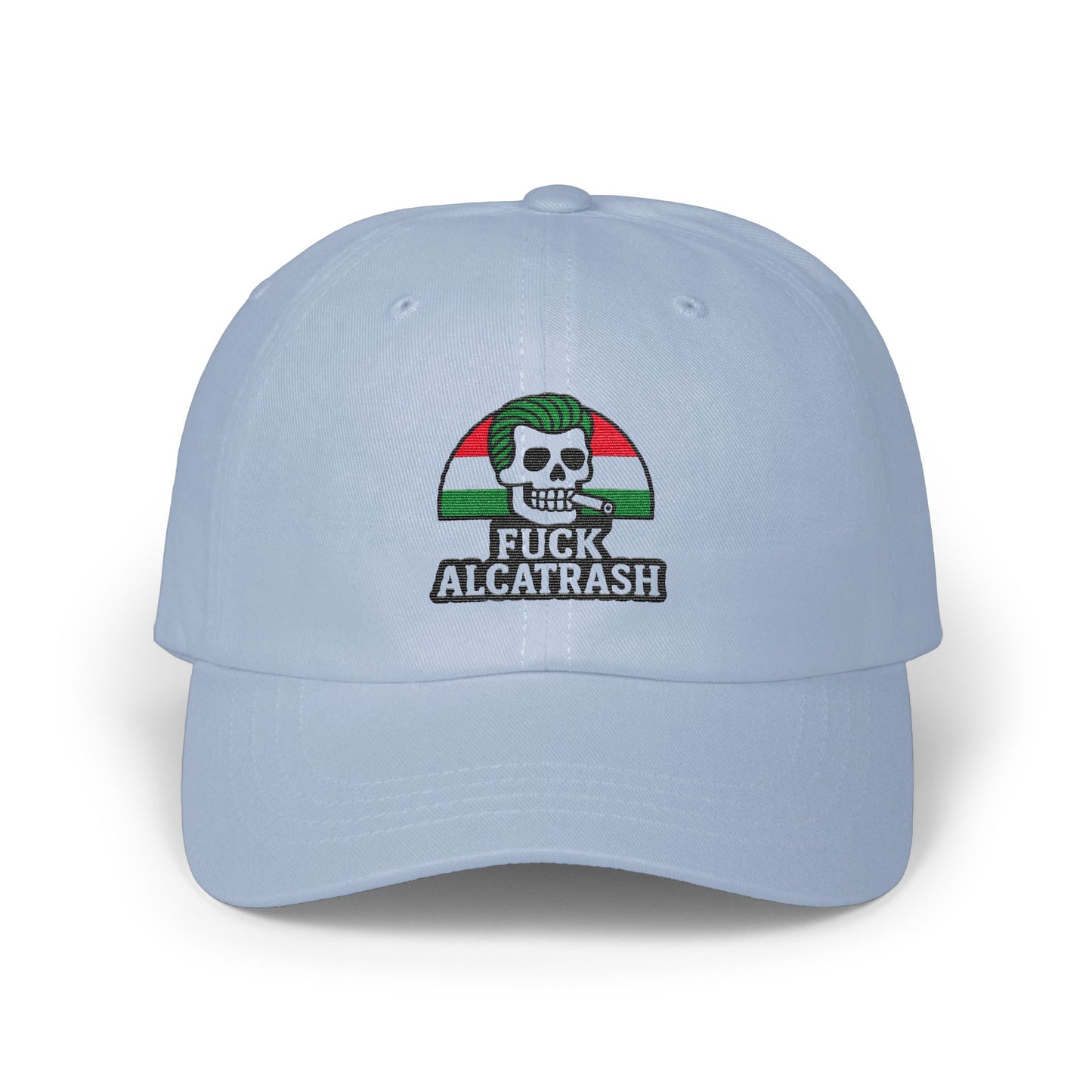 Fuck Alcatrash Embroidered Skull Design Cap product