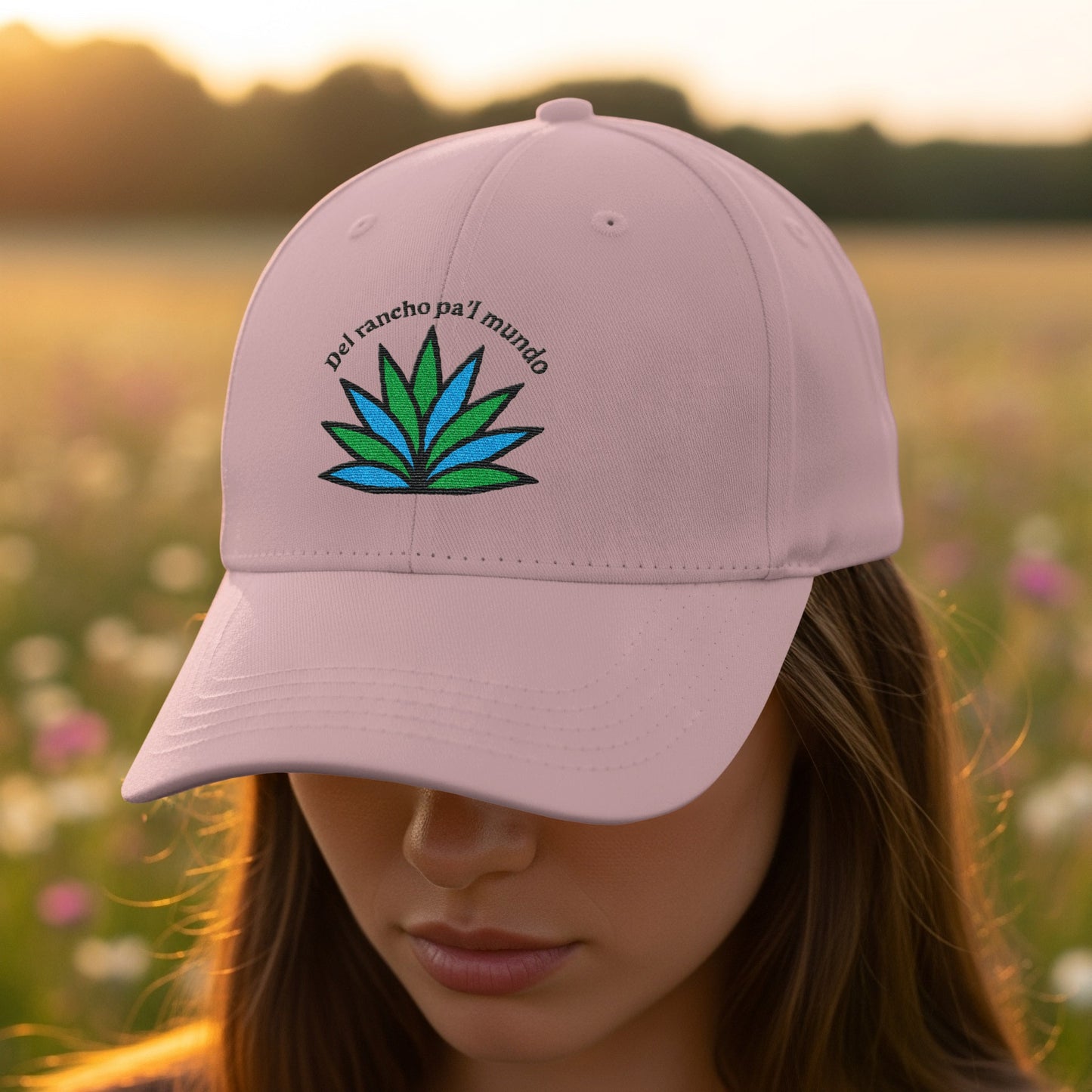 Stylish Del Rancho Pa'l Mundo Embroidered Hat product type