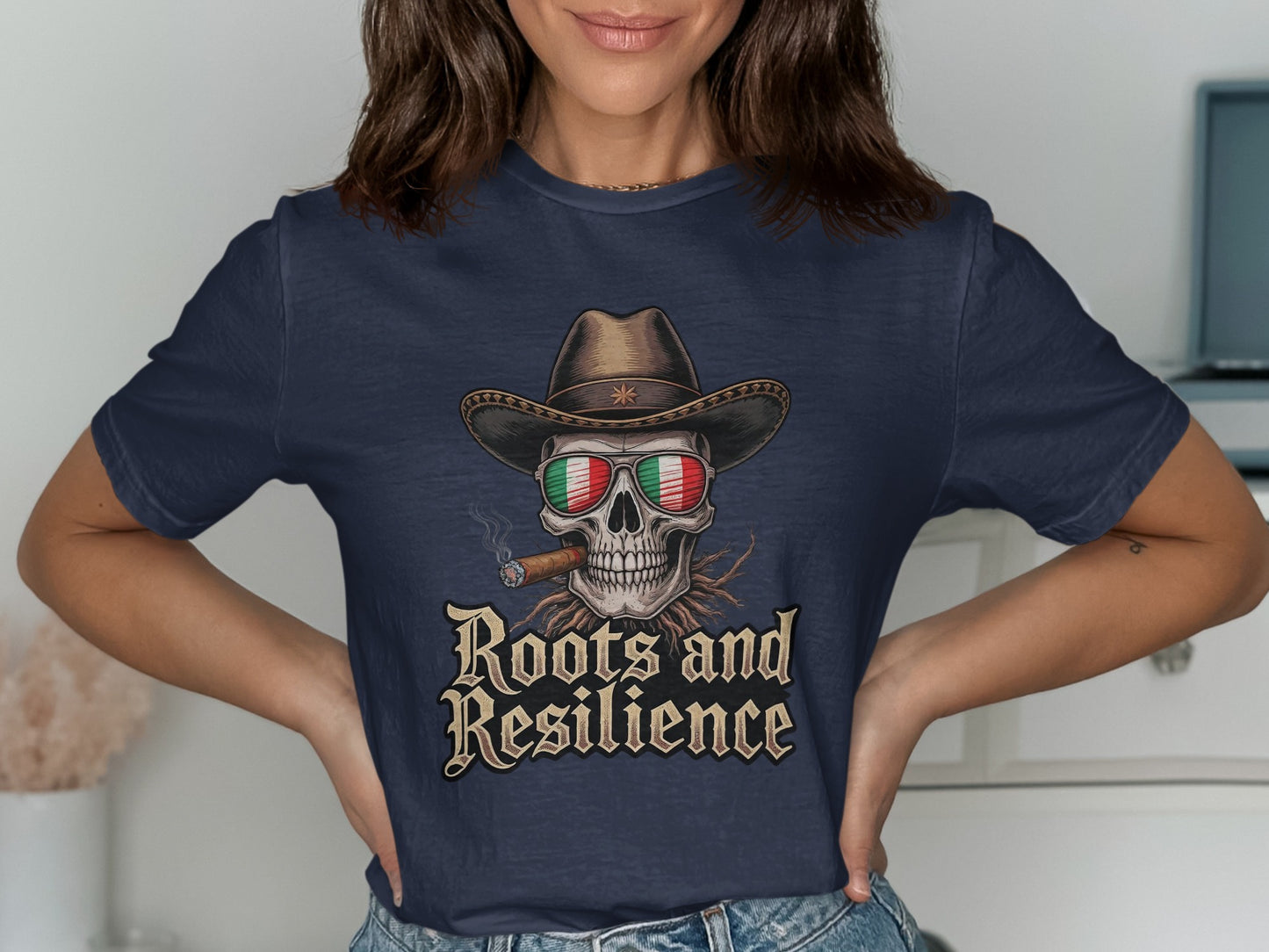 Roots and Resilience Cowboy Skull T-Shirt product