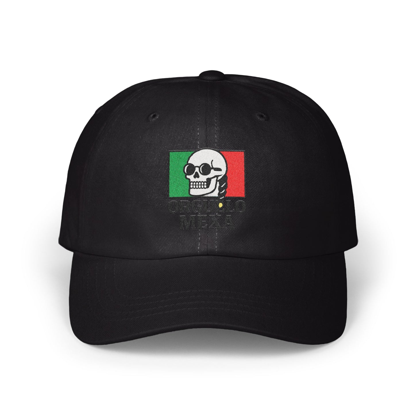 Mexican Flag Skull Design Black Cap product