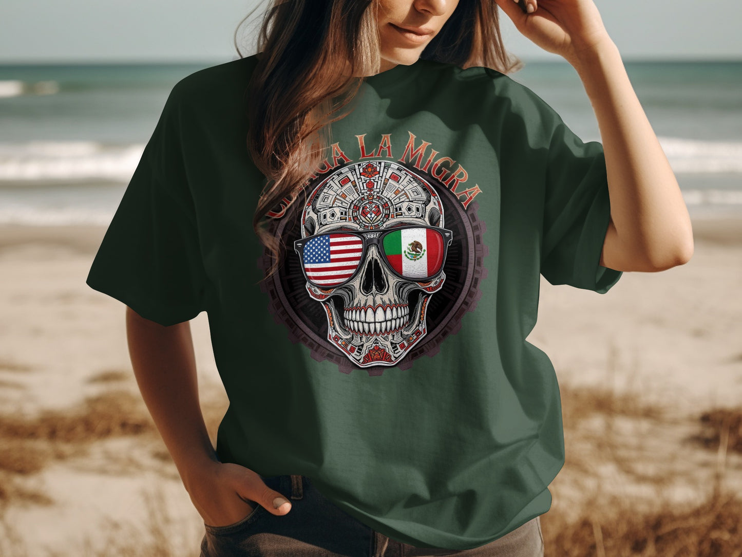 Unique Skull Design Graphic Tee Shirt product type