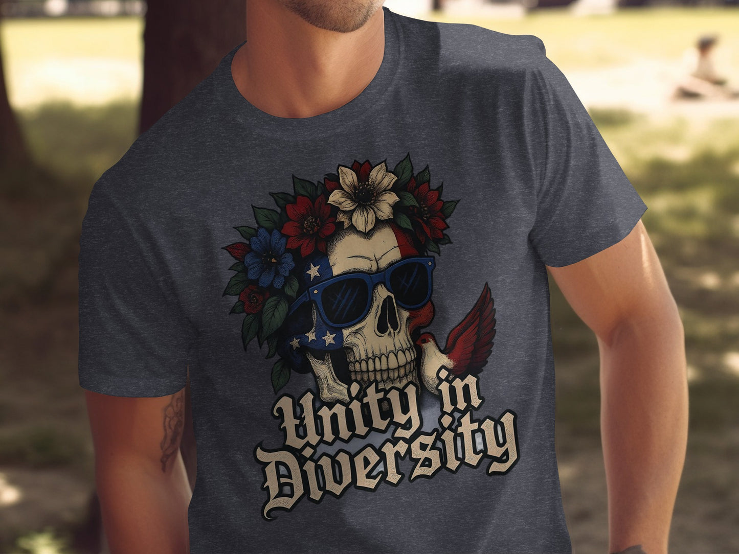 Unity in Diversity Skull Graphic T-Shirt product