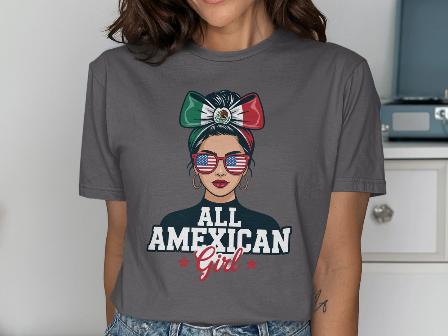 All AMEXICAN Girl Graphic Casual T-shirt product type