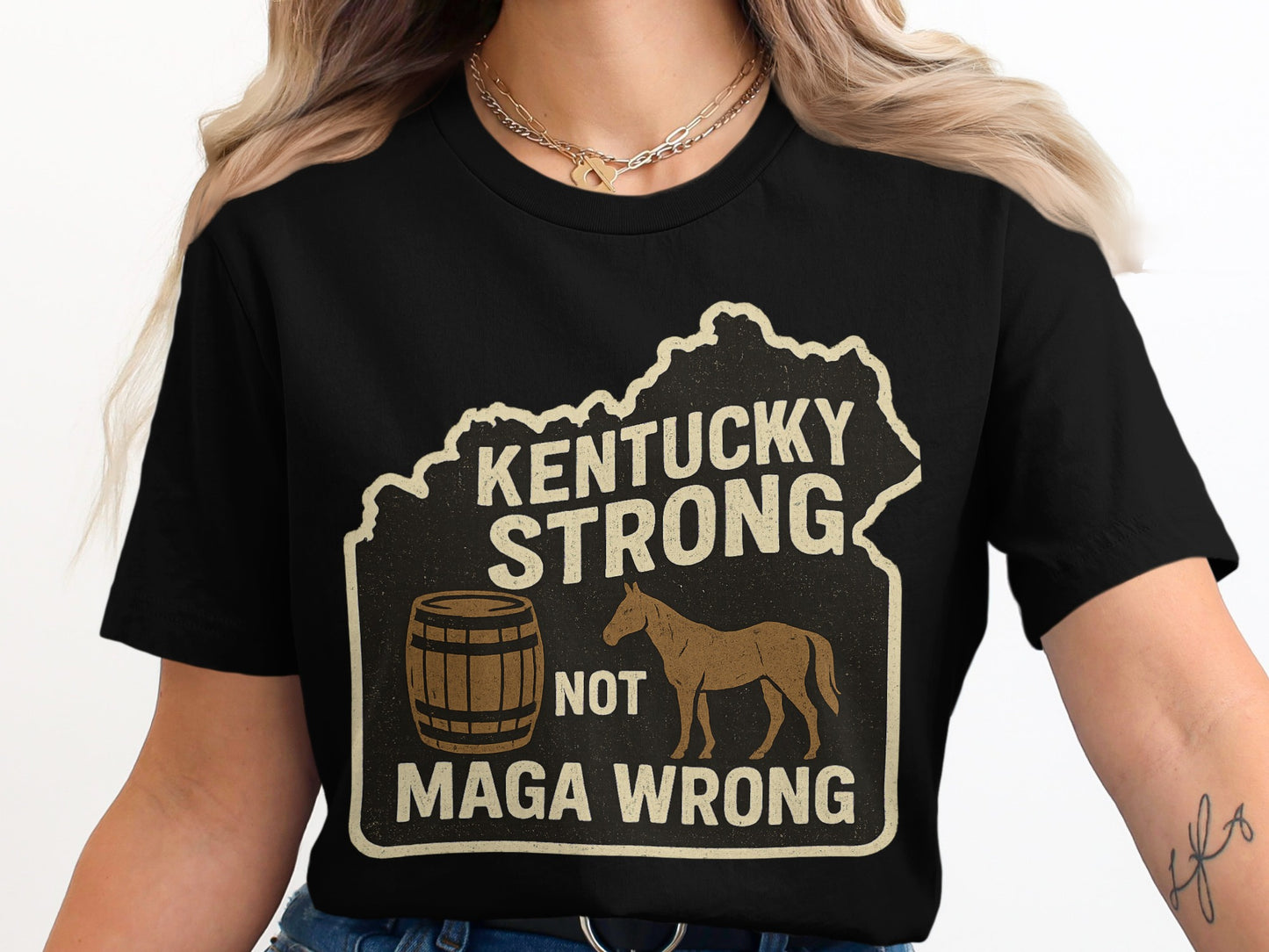 Kentucky Strong Not Maga Wrong T-Shirt product type