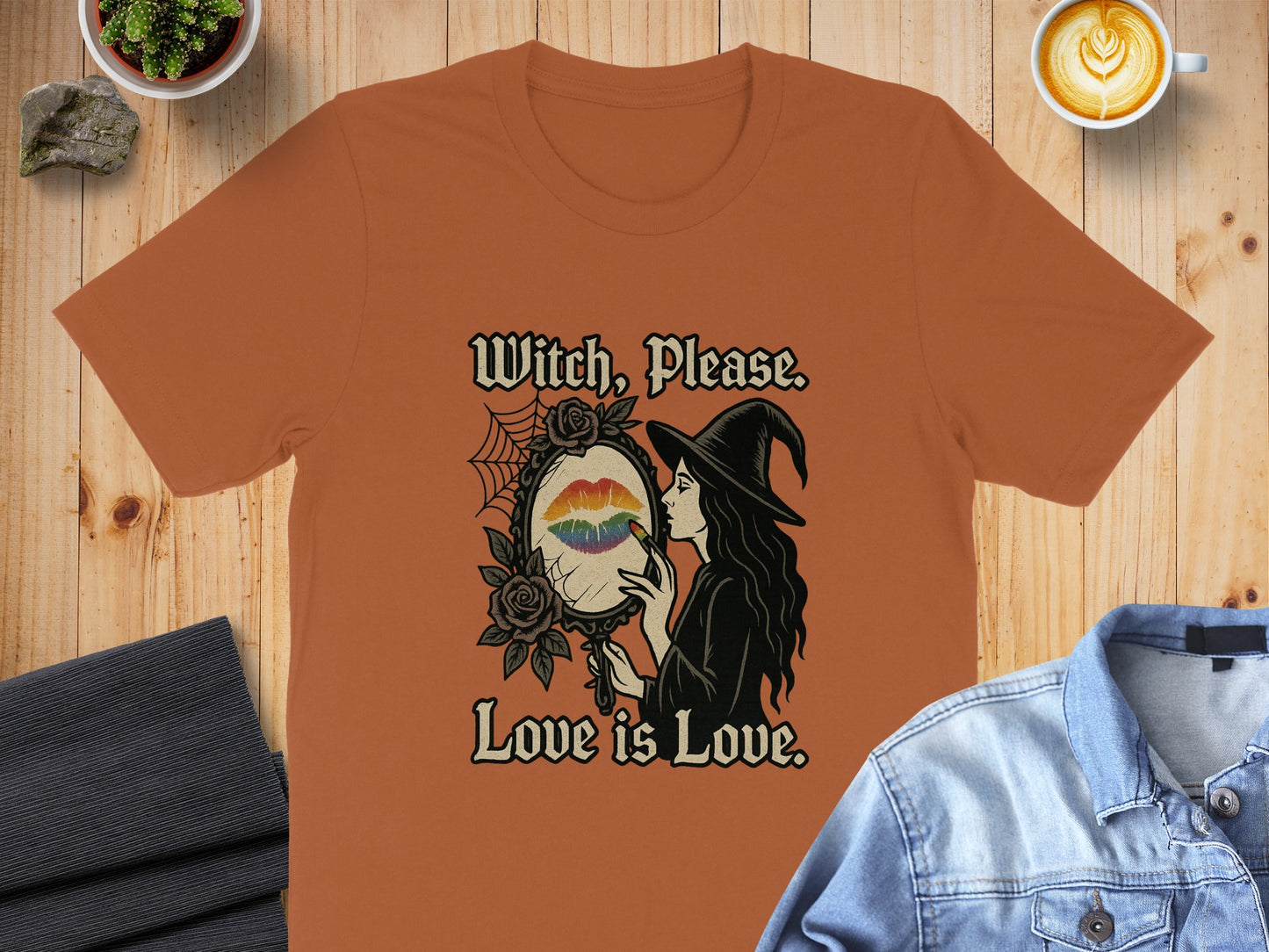 Witch Please Love Is Love Graphic T-Shirt product