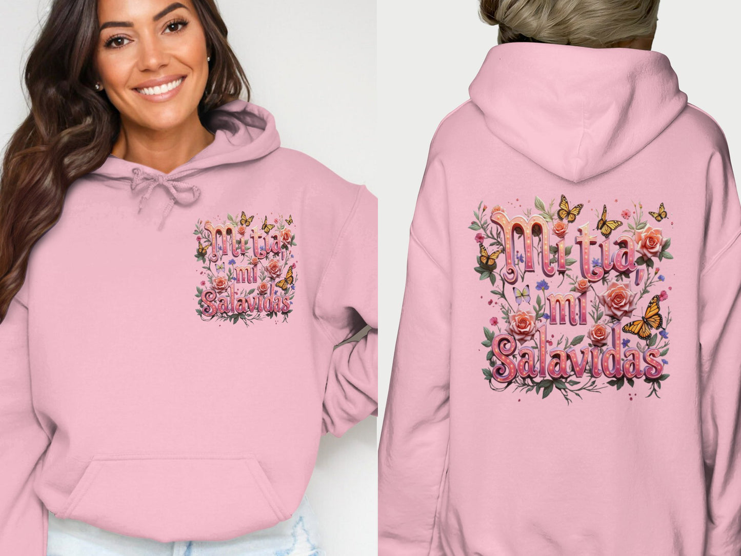 Mija Mi Salvavidas Floral Graphic Hoodie product type