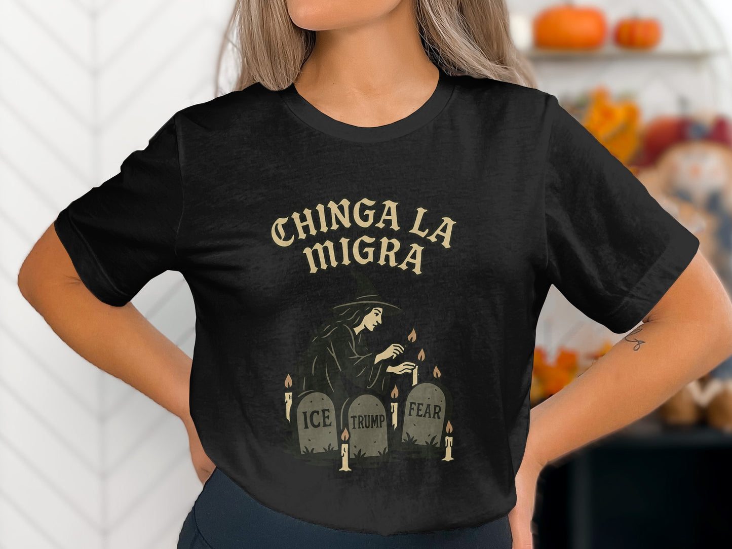 Halloween Skeleton Reaper Graphic Tee Shirt product