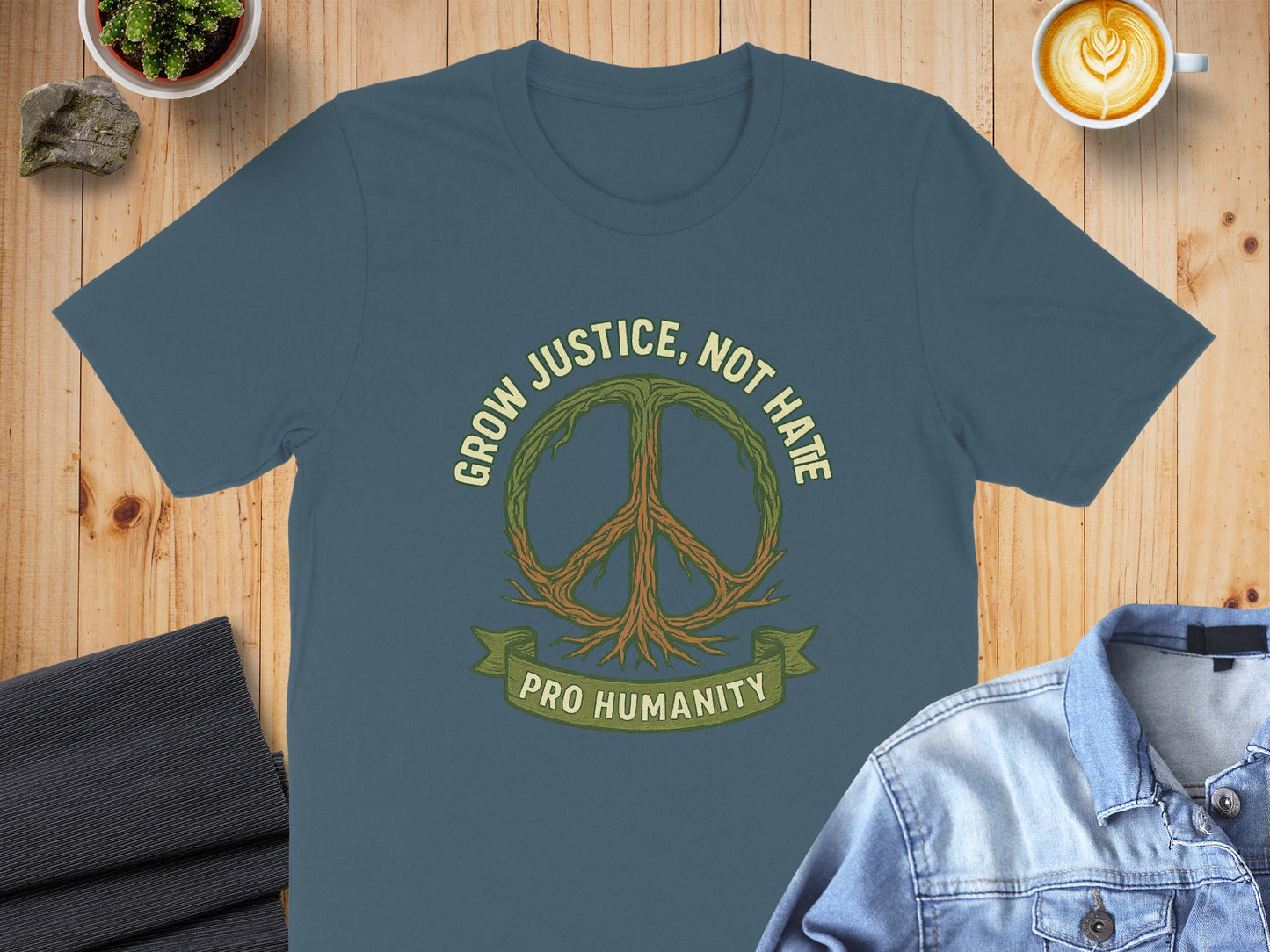 Grow Justice Not Hate Pro Humanity Graphic Tee product