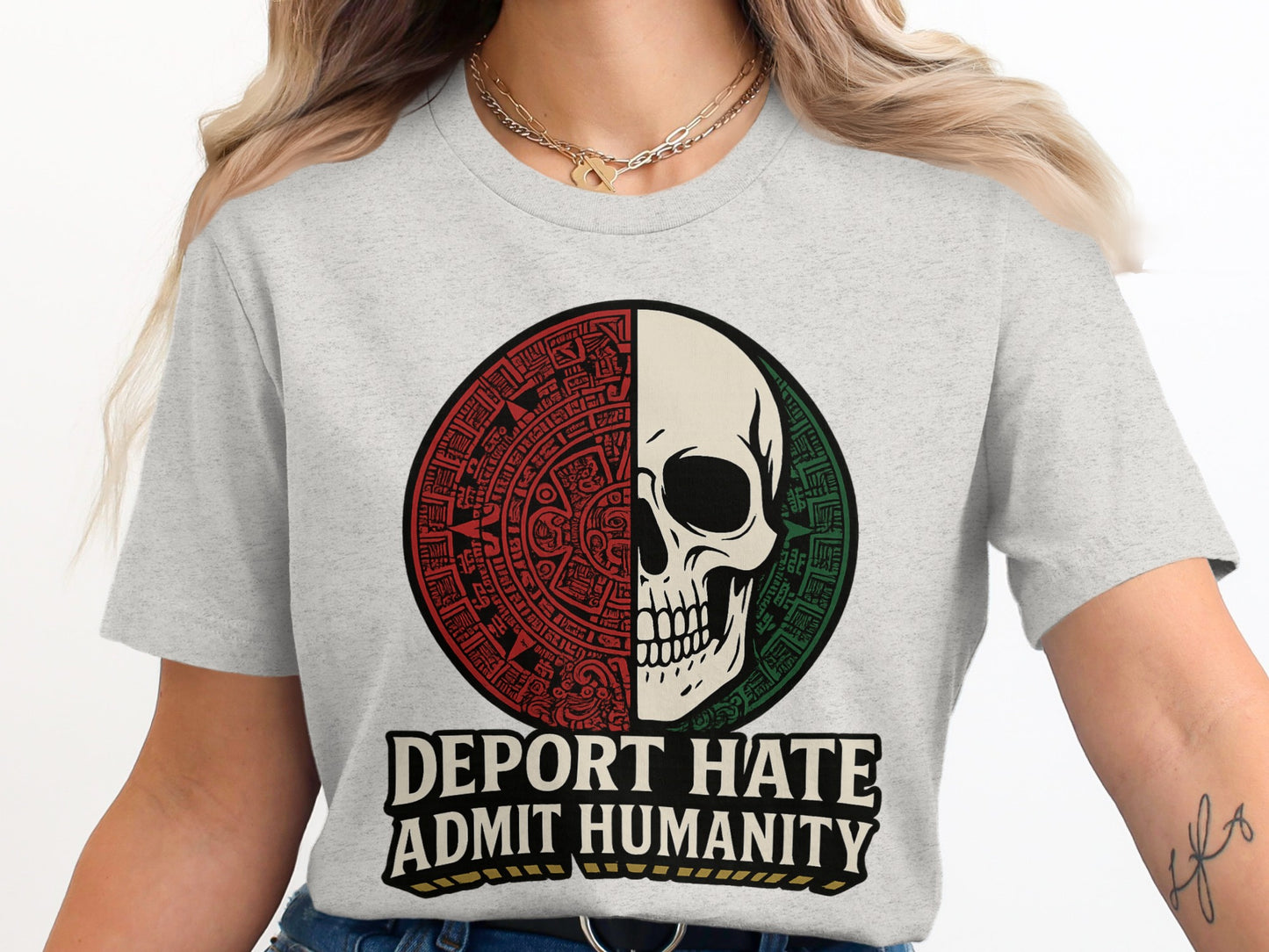 Deport Hate Admit Humanity Graphic Shirt Product