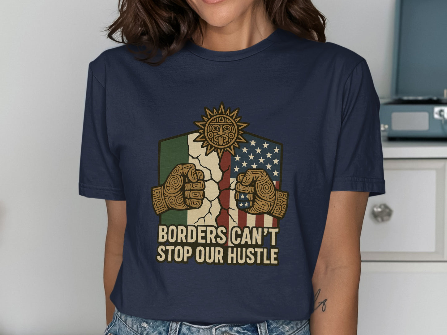Borders Can't Stop Our Hustle Graphic Tee product