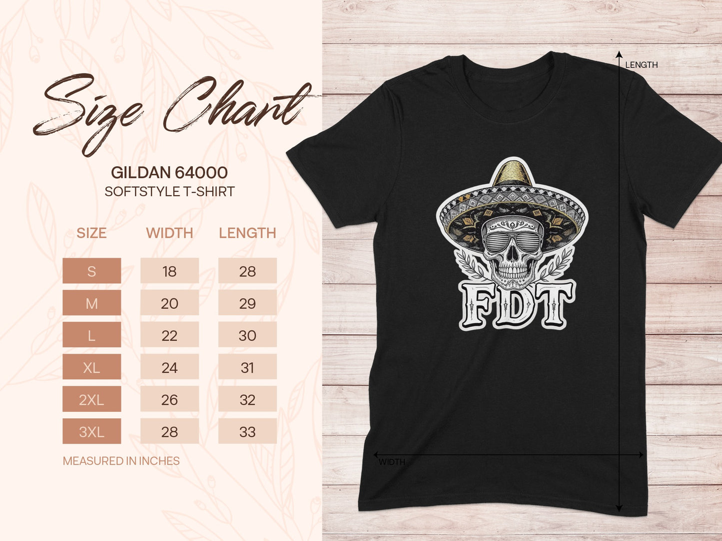 FDT Skull Hat Graphic Design Softstyle T-Shirt product