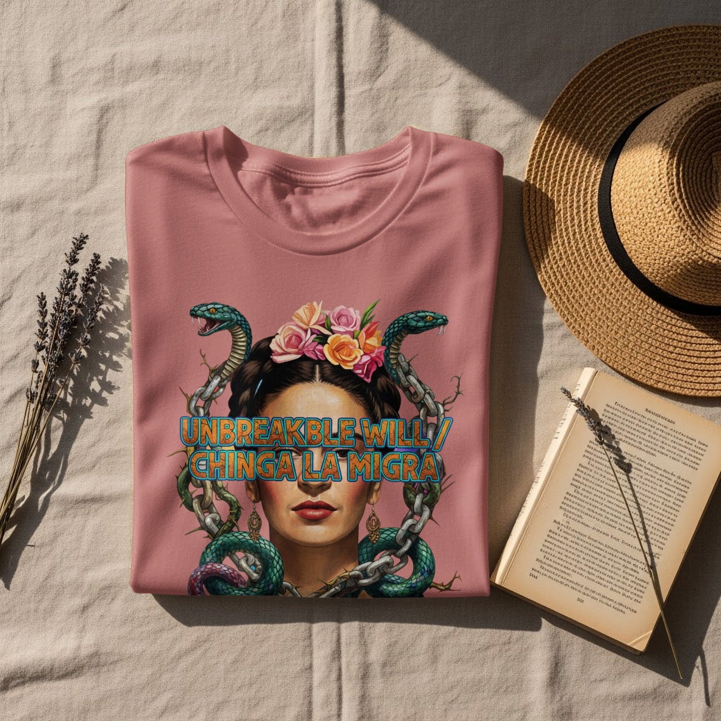 Unbreakable Will Chinga La Migra Graphic Tee product