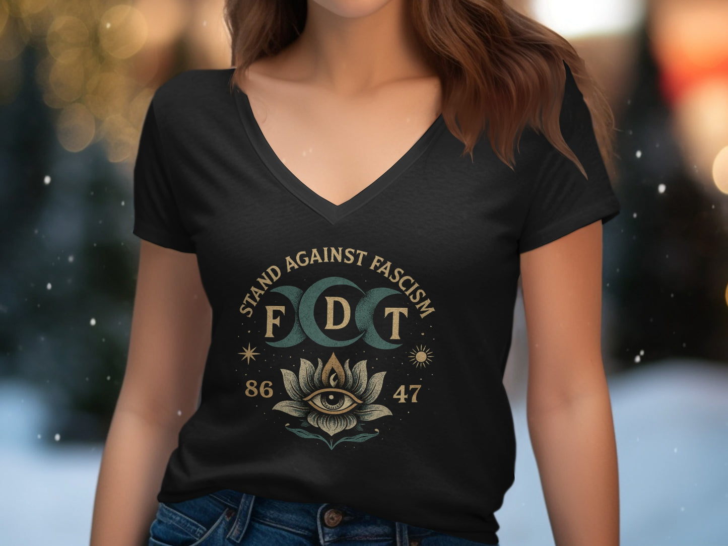 Stand Against Fascism Eye of Providence T-shirt product