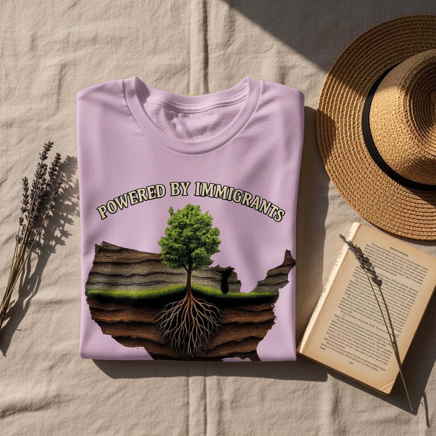 Powered by Immigrants Graphic Tee product