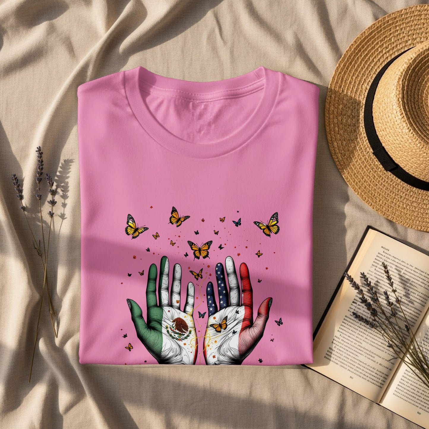 Colorful Hand Design Butterfly Graphic T-Shirt product type