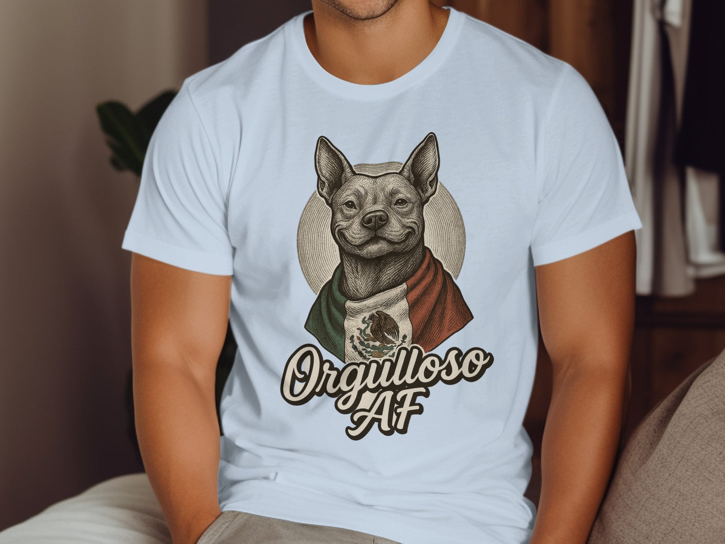 Orgulloso AF Dog with Scarf Graphic Design product type