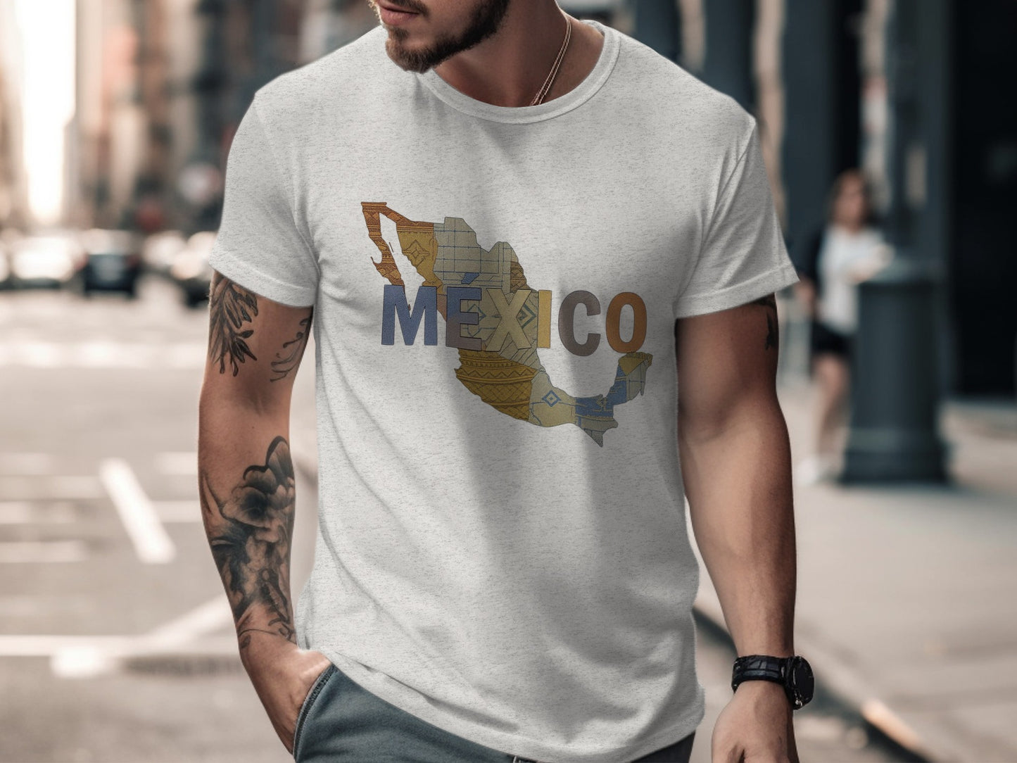 Mexico Map Design Graphic T-Shirt product type