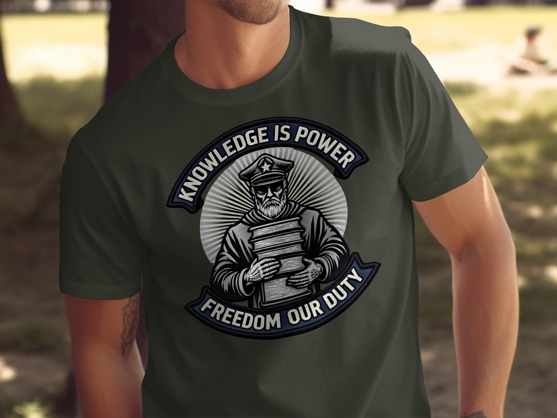 Knowledge Is Power Freedom Our Duty t-shirt