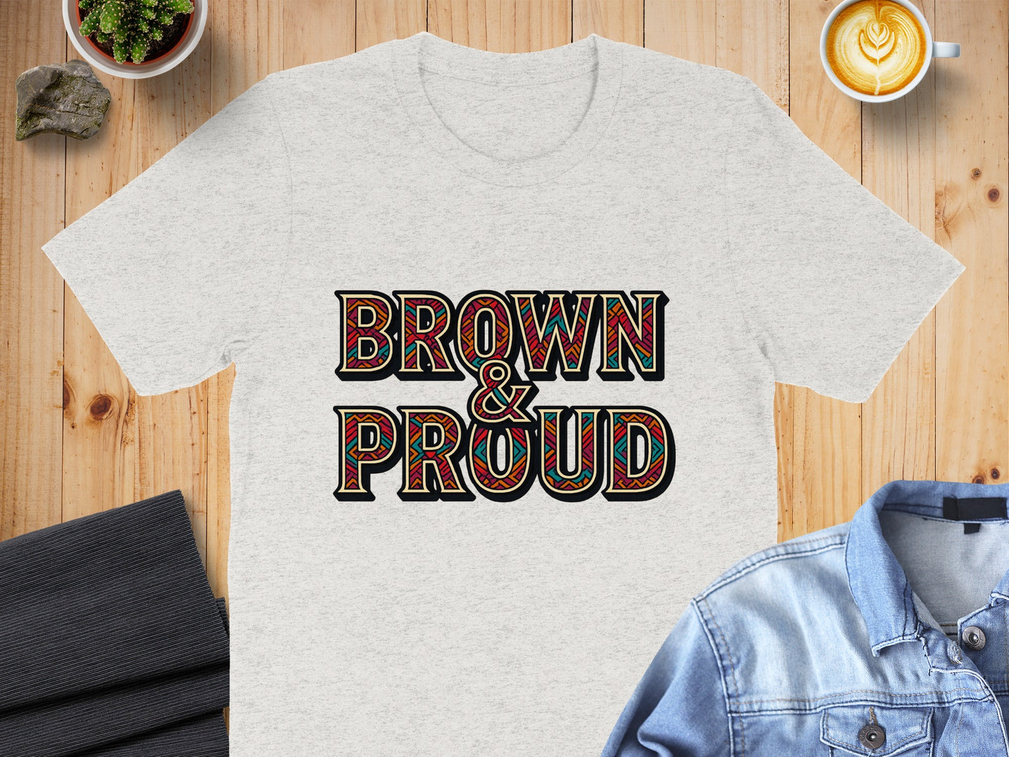 Brown and Proud Statement T-Shirt product type