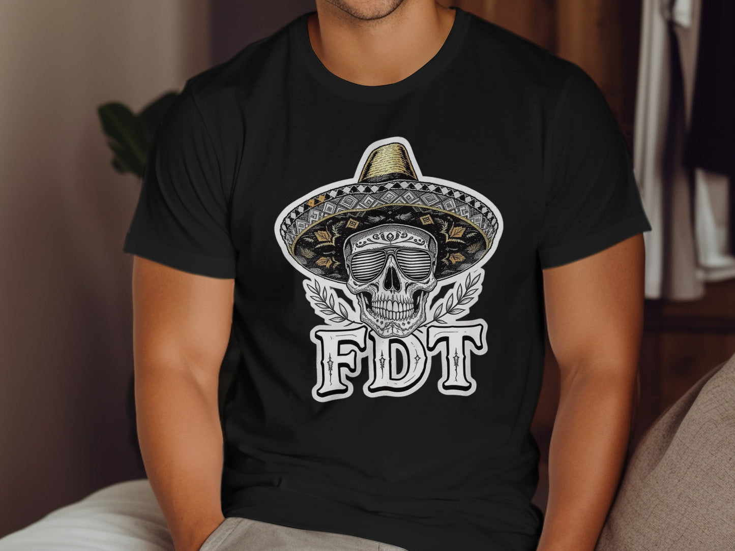 Mexican Skull FDT Graphic Design T-Shirt product type
