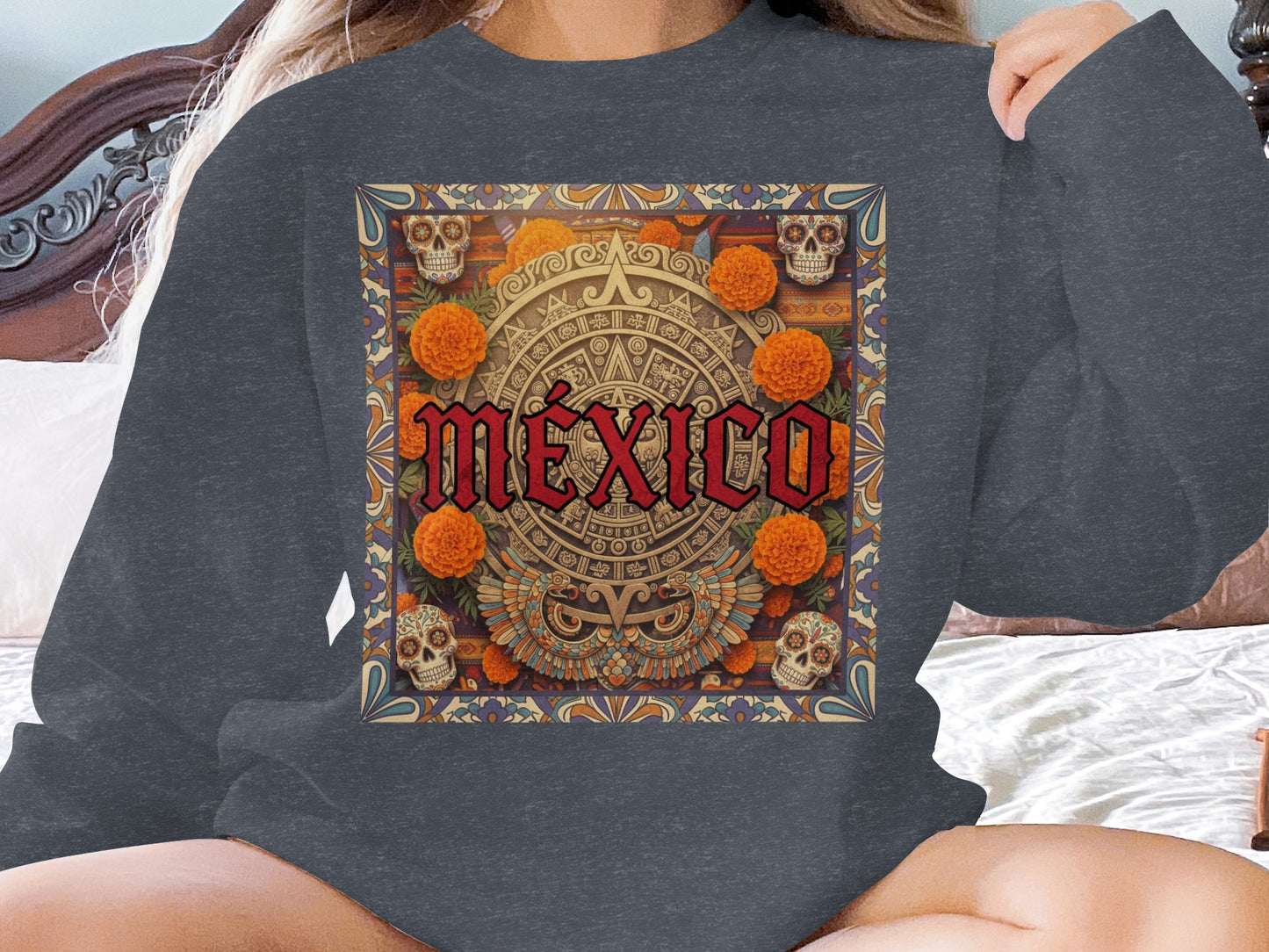 Stylish Mexico Themed Aztec Calendar Design Product Type