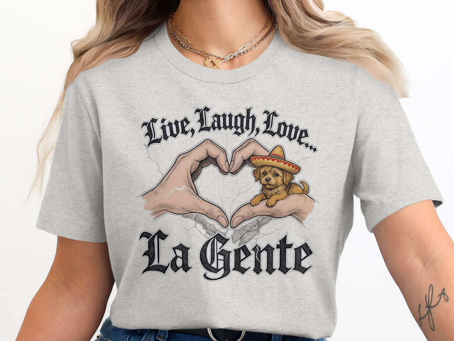 Live Laugh Love La Gente Graphic Tee product