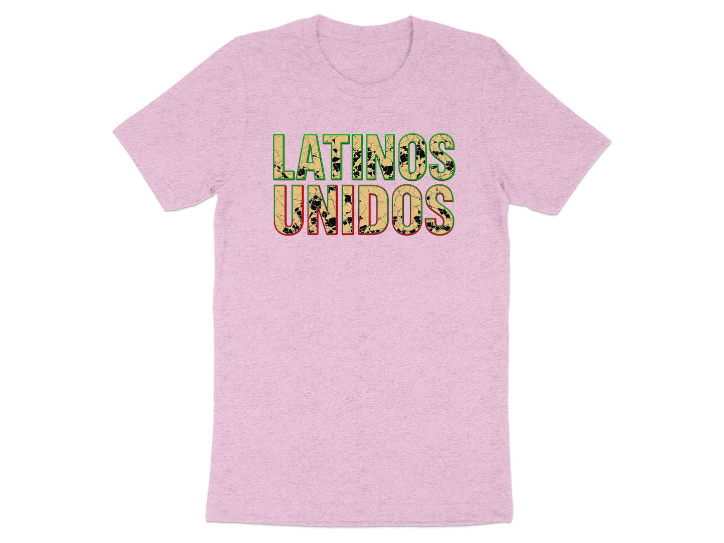Latinos Unidos graphic tee pink vibrant casual product