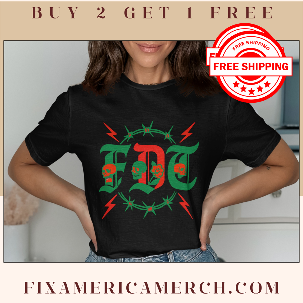 Bold FDT Skull Design Short Sleeve Shirt product