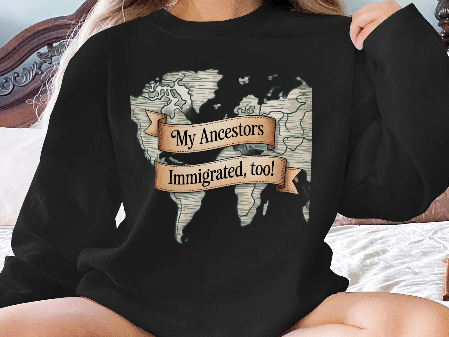My Ancestors Immigrated Too Graphic Shirt product