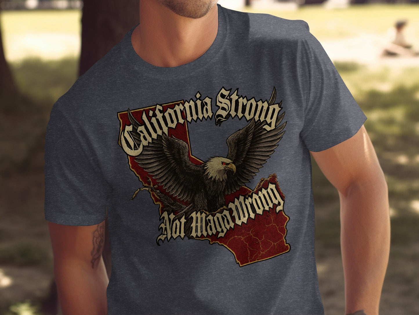 California Strong Not MagAWrong T-shirt product