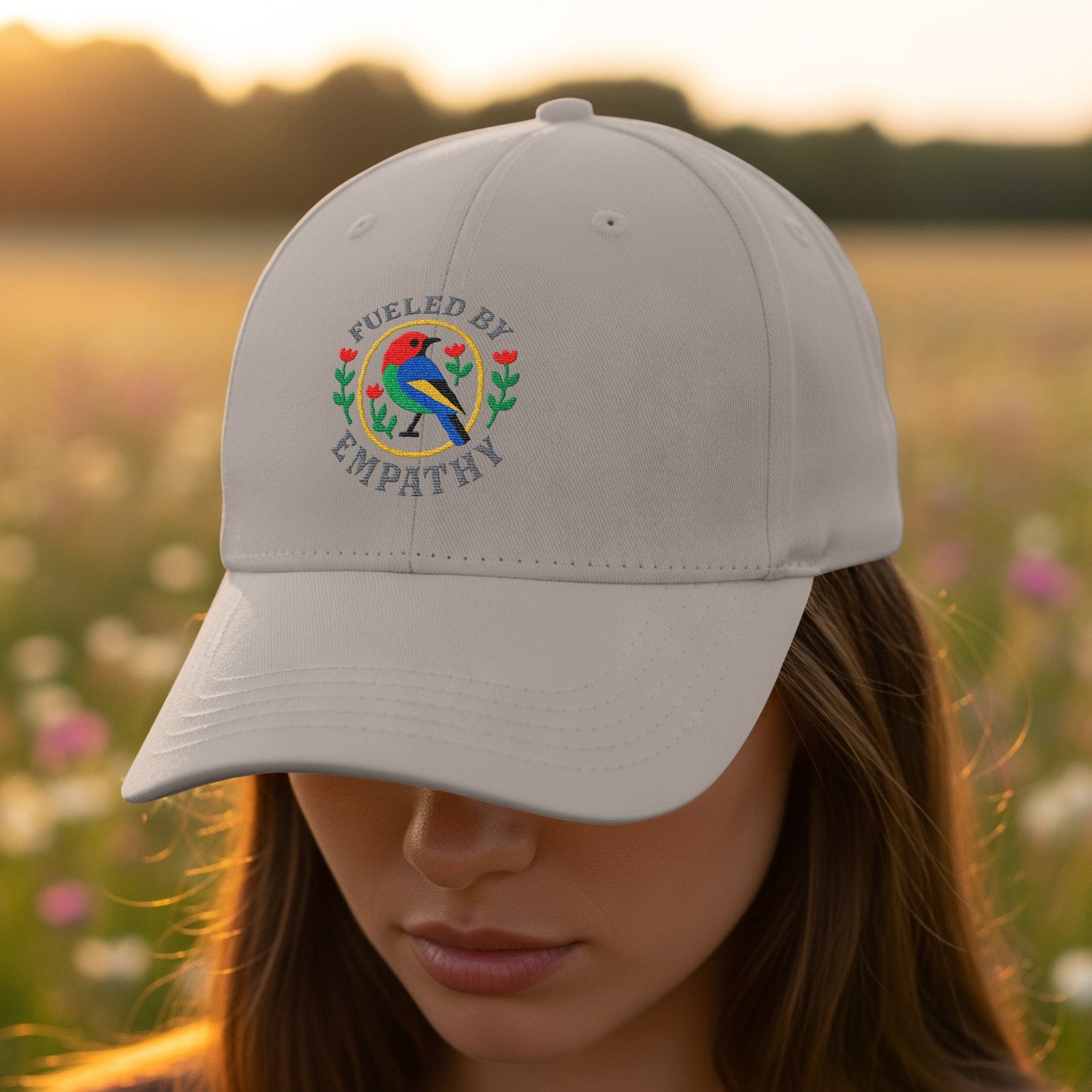 Fueled by Empathy Bird Embroidered Hat product