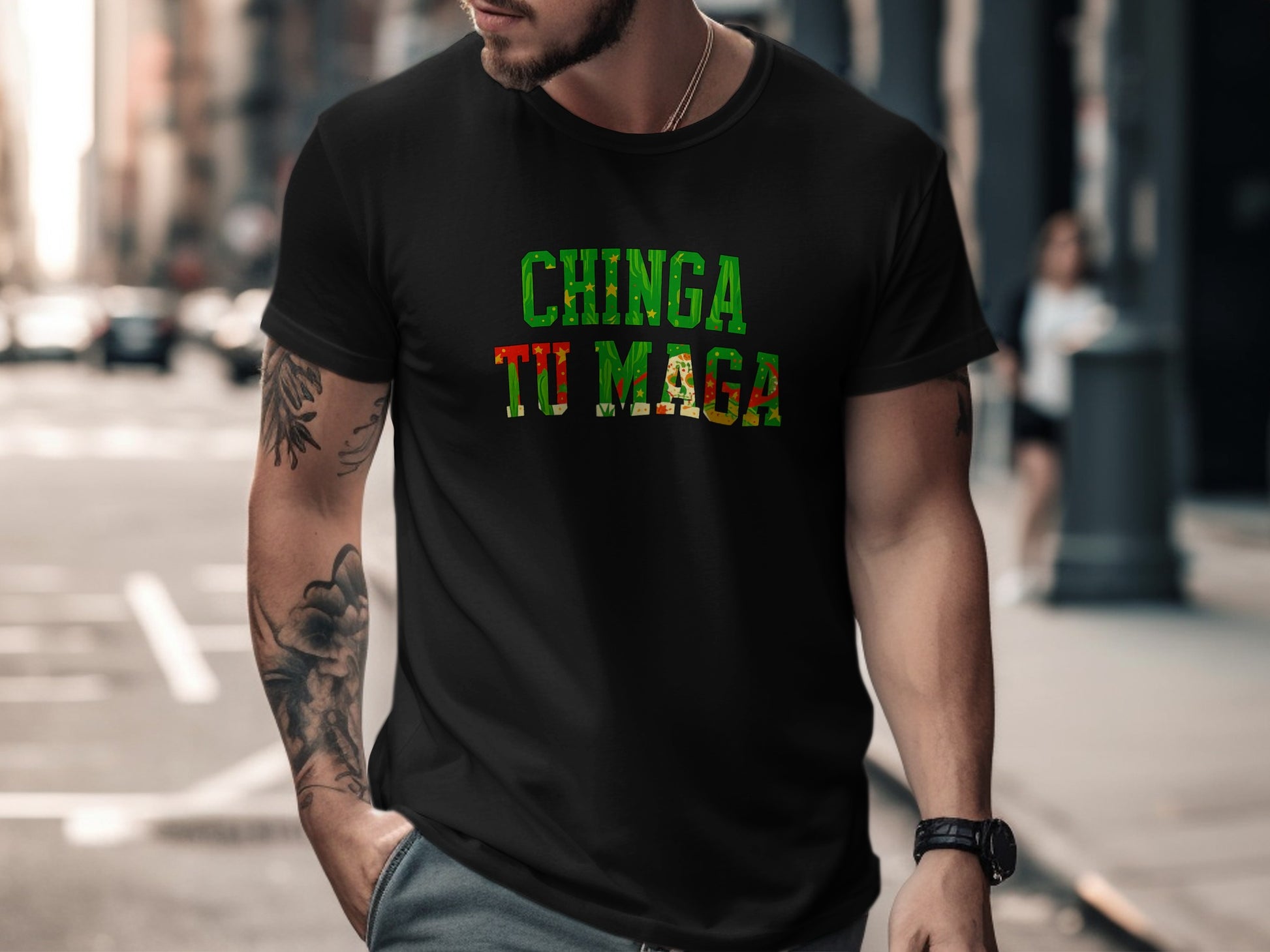 Chinga Tu Maga T-shirt Mexican Themed Clothing product
