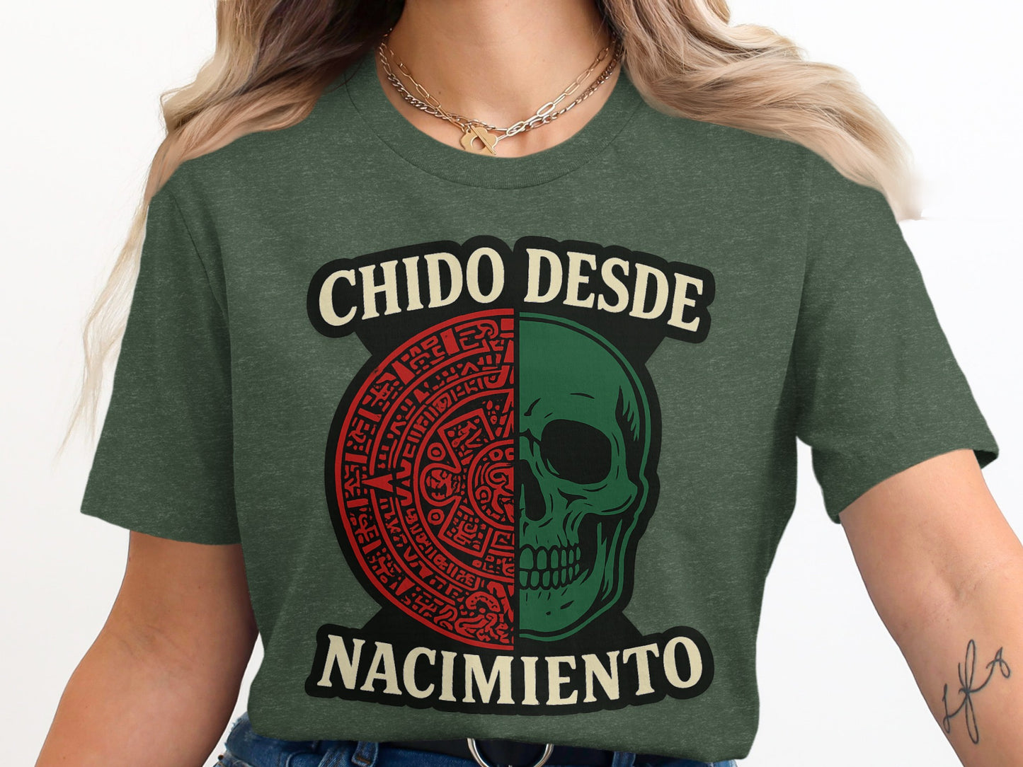 Chido Desde Nacimiento Skull Design T-shirt product
