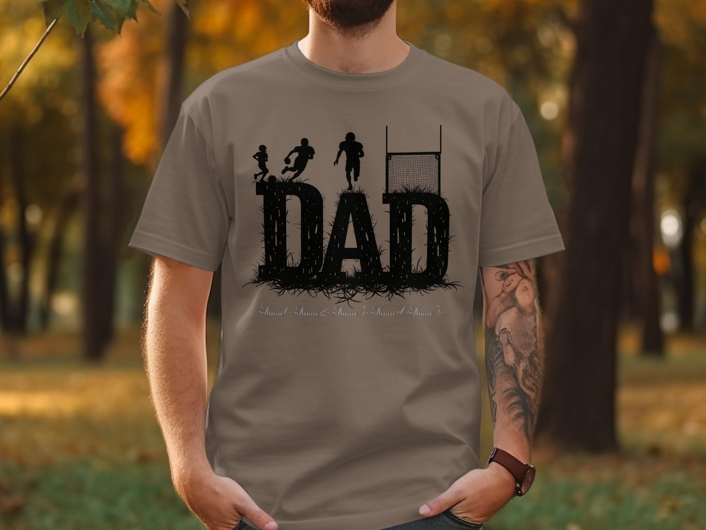 Dad Themed Soccer and Goal Design T-Shirt product
