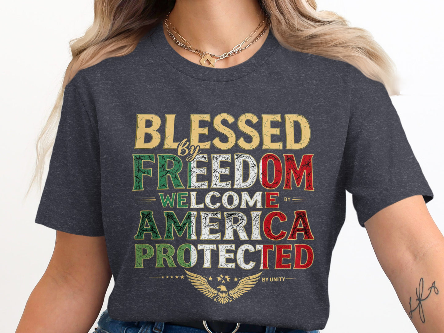 Blessed by Freedom Welcome America Protected product