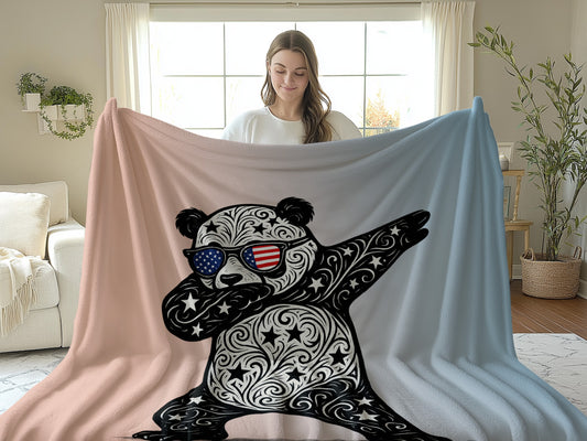 Stylish Panda Throw Blanket with Unique Design product