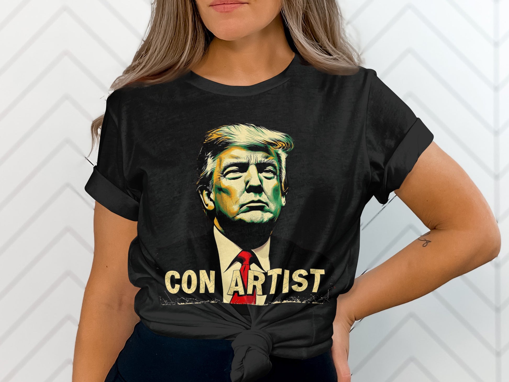 Con Artist Graphic T-shirt Unique Apparel product type