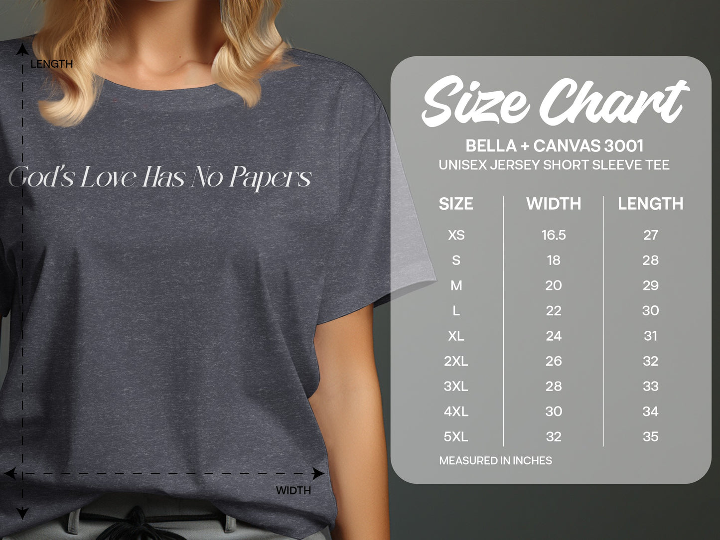 God's Love Has No Papers Unisex Jersey Short Sleeve Tee product