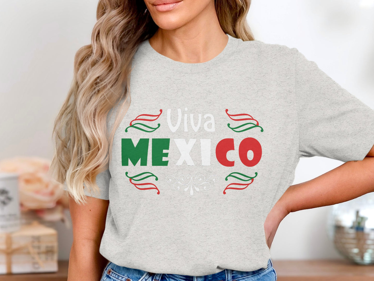 Viva Mexico Vibrant Design on Classic T-Shirt product type