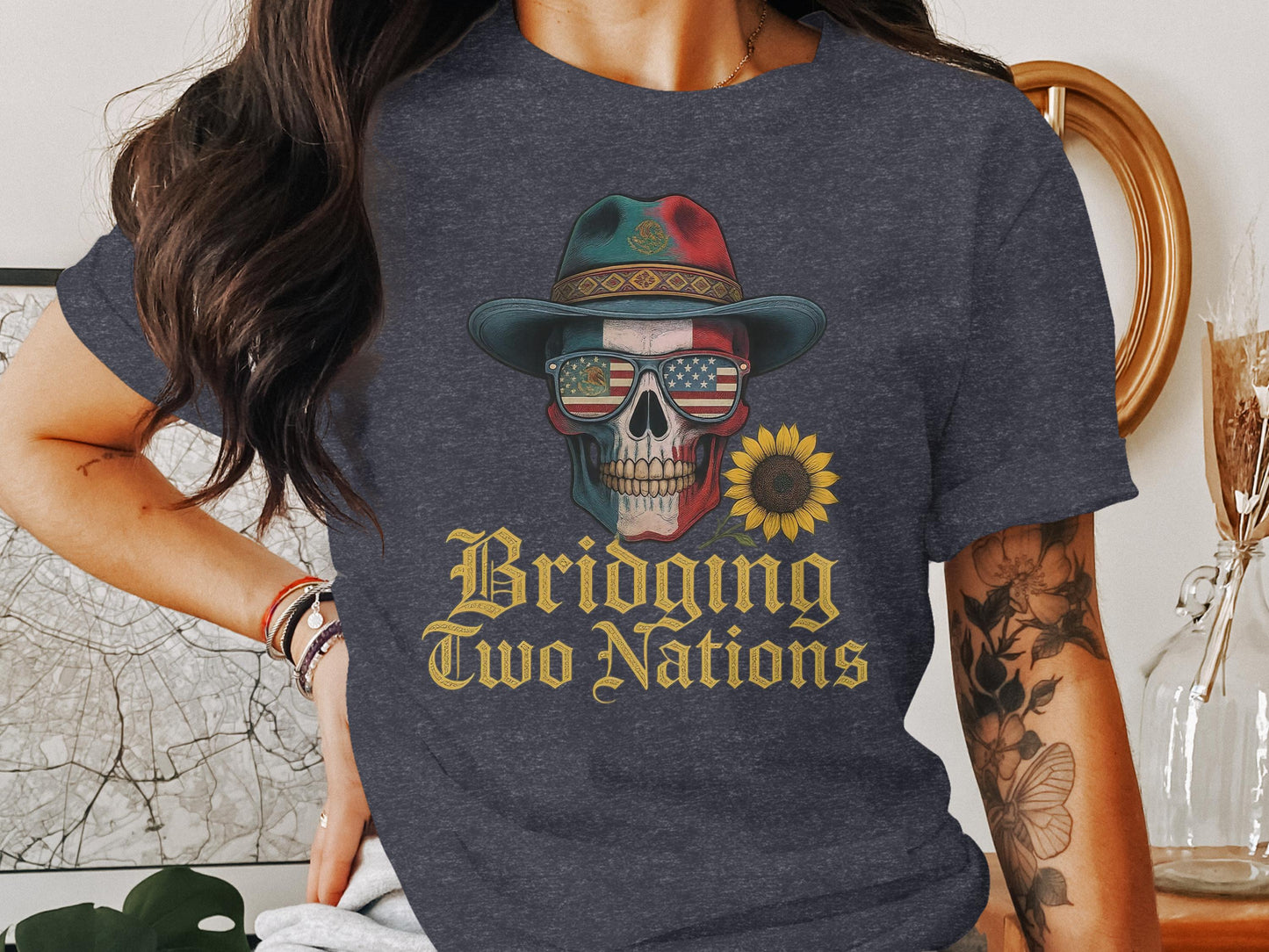 Bridging Two Nations Graphic Tee shirt product