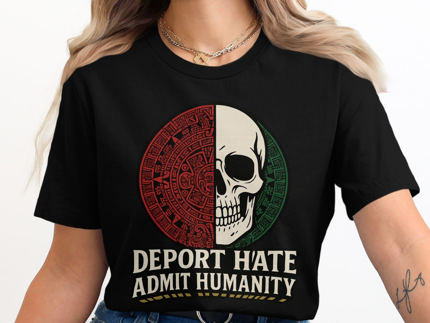 Deport Hate Admit Humanity Graphic T-Shirt product type