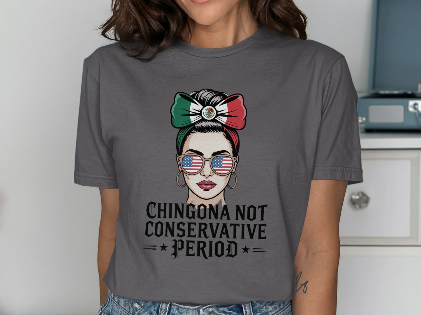 Chingona Not Conservative Period Graphic T-Shirt product