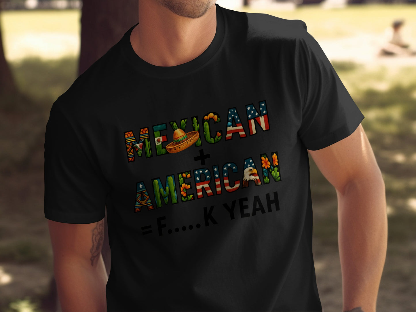 Mexican American F....k Yeah Graphic T-shirt product type
