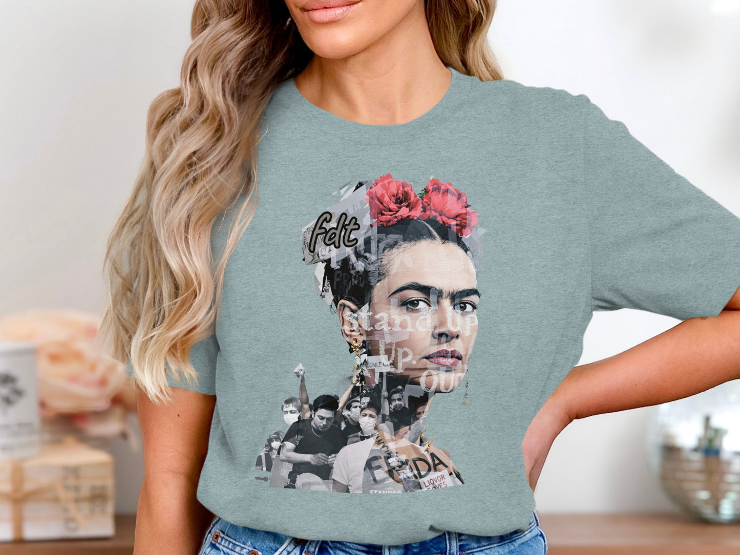 Stand Up Frida Kahlo Graphic Tee shirt product type